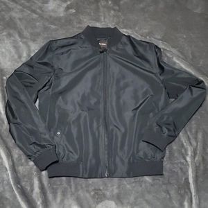 Michael Kors Mens Black Zip-Up